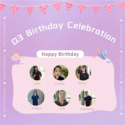 احتفال عيد ميلاد شاي بعد الظهر في الربع الثالث من مجموعة Wellwares Group